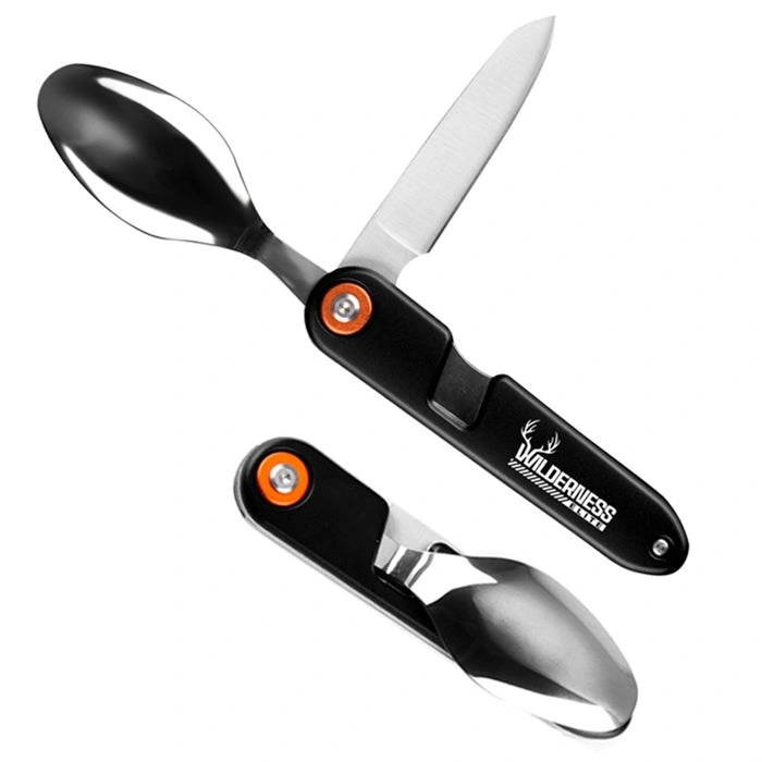 Adventure-Ready 2-in-1 Stainless Steel Camping Spoon – Your Perfect Trail Companion!